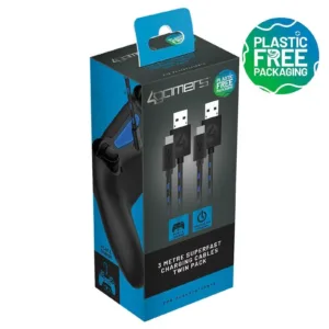 PS5 - Triple Pack 4Gamers SP-C30 V Superfast Play & Charge Cables