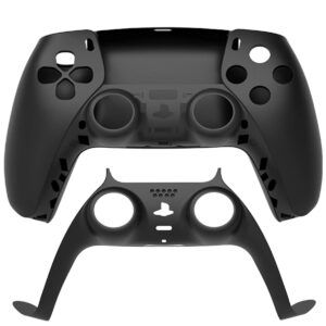 PS5 Controller - Replacement Top and Bottom Housing Shell Case Black