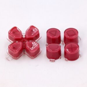 PS5 Dualsense Controller Button Set - Rose Red
