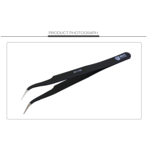 Best Anti-Static Non-Magnetic Fine Tip Curved Tweezer BT-729 (120mm)